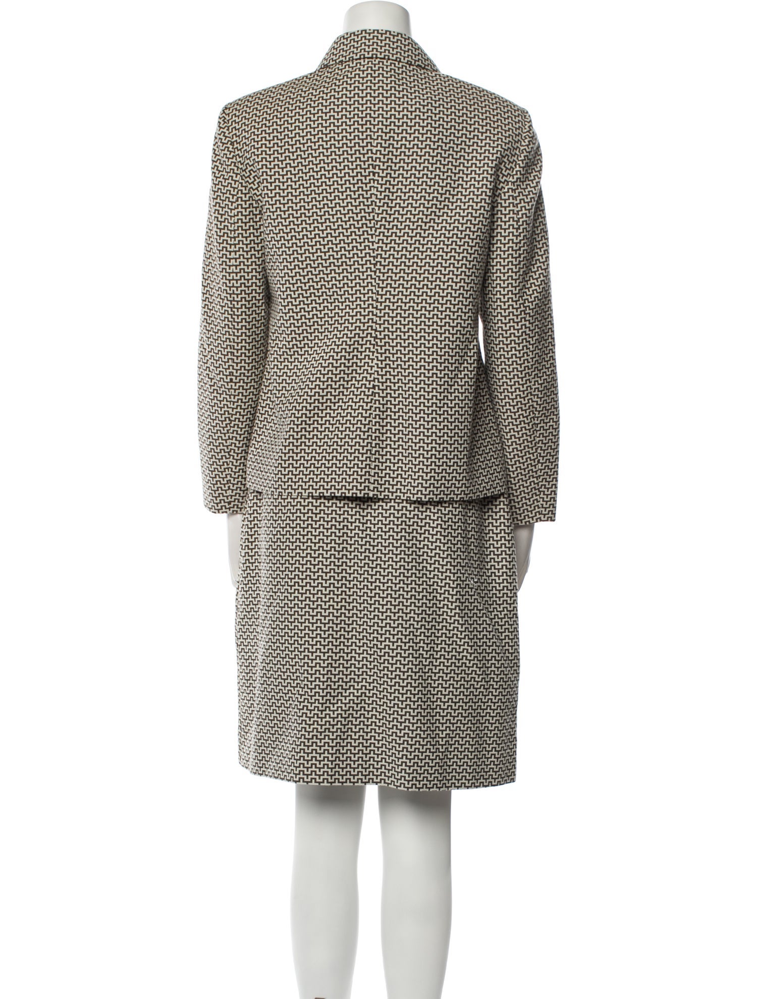 Michael Kors Printed Skirt Suit